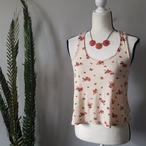 Forever 21 XXI floral print crop tank